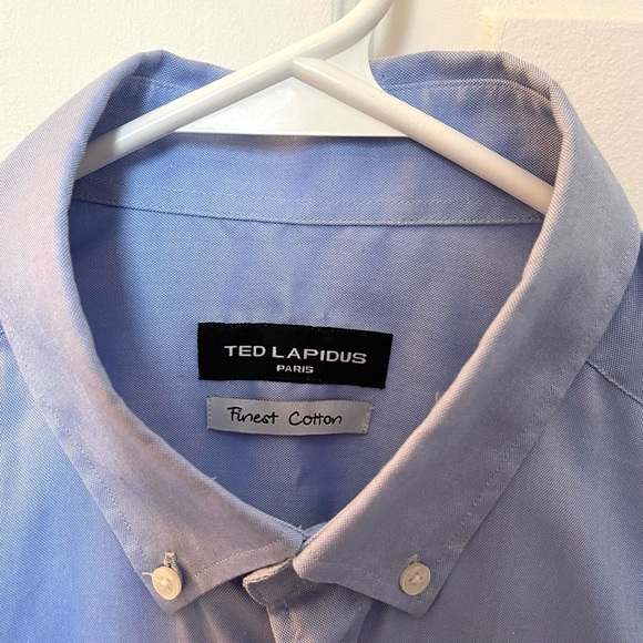 Ted Lapidus Paris Men’s Finest Cotton Dress Shirt - Picture 3 of 9